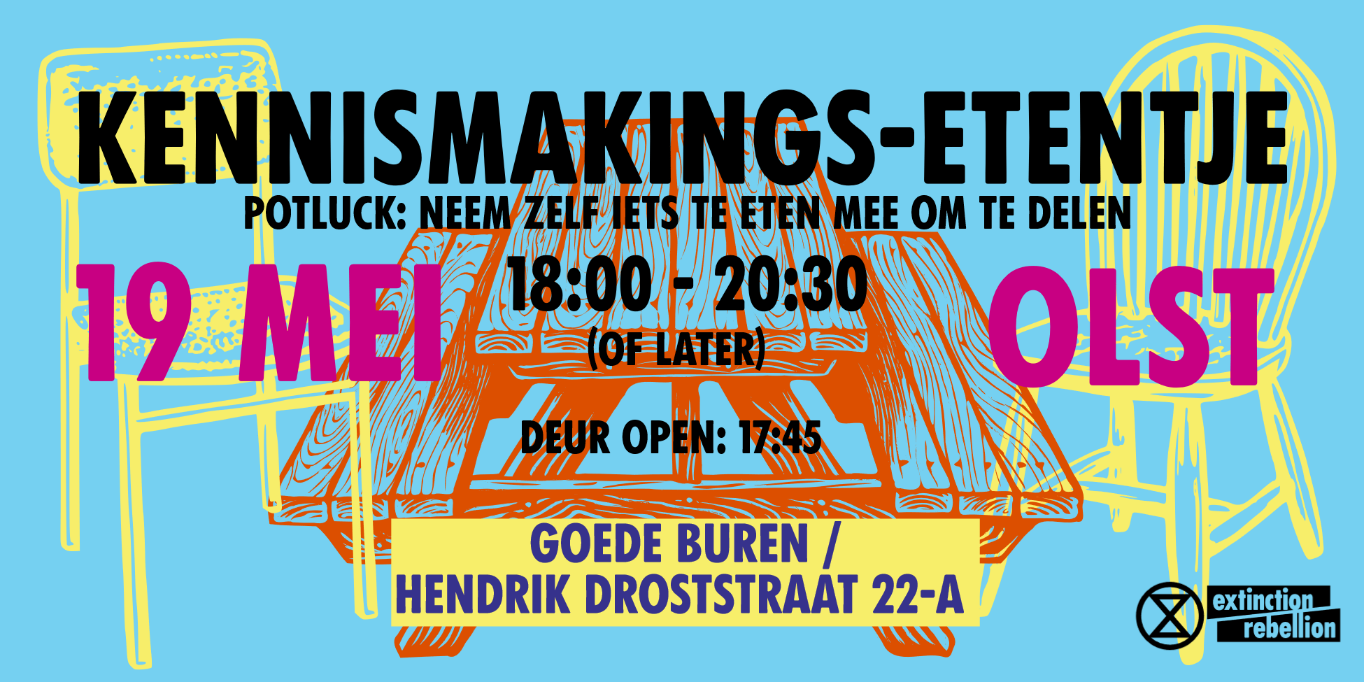 Kennismakings-etentje · Extinction Rebellion Nederland